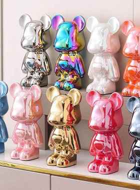 存钱罐2025新款女孩高颜值网红爱心熊陶瓷家居客厅电视酒柜装饰摆