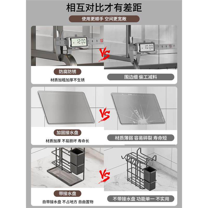 Сушилка 碗碟收纳架厨房多功能置物架家用放碗架碗盘沥水架碗筷收纳盒碗柜