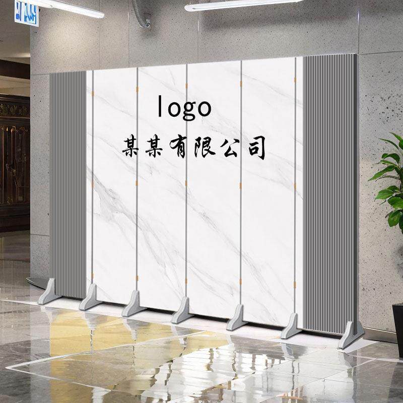 定制办公室屏风隔断背景墙客厅简约现代卧室折叠移动前台挡板公司