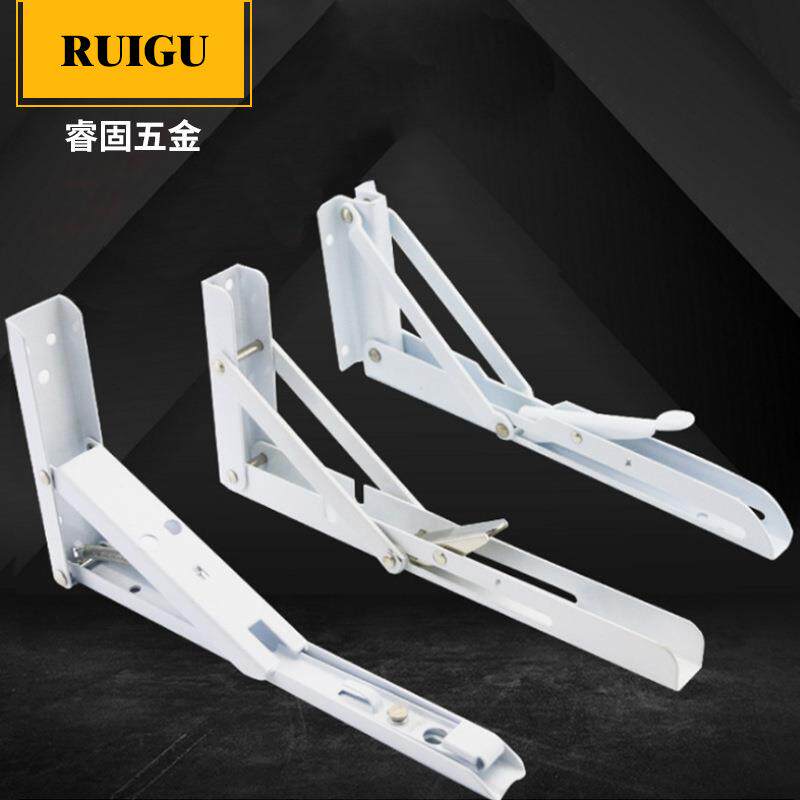 弹簧可折叠支架 托架三角架 墙壁挂折叠餐桌用活动边置物90度支架