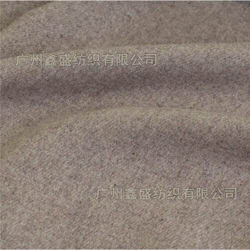 混色斜纹法兰绒呢料50羊毛370克薄半精纺双色粗花呢面料W83324