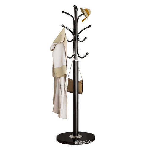 衣帽架落地卧室挂衣架铁艺落地式大理石简约现代客厅家用欧式衣架