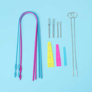 夹子 家用缝纫DIY工具组合十三件套 穿戴器 穿线器 翻里器 钩针