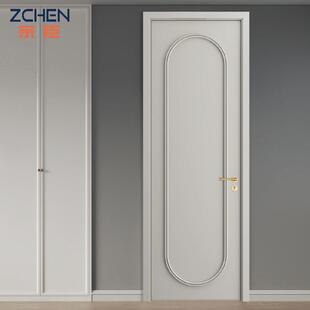 法式 烤漆门室内门实木门卧室门单开门房间门实木复合雕花油漆木门