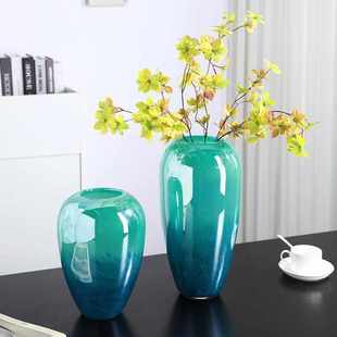 轻奢花瓶摆件客厅插花水养玄关电视柜桌面网红创意高级感装 饰品