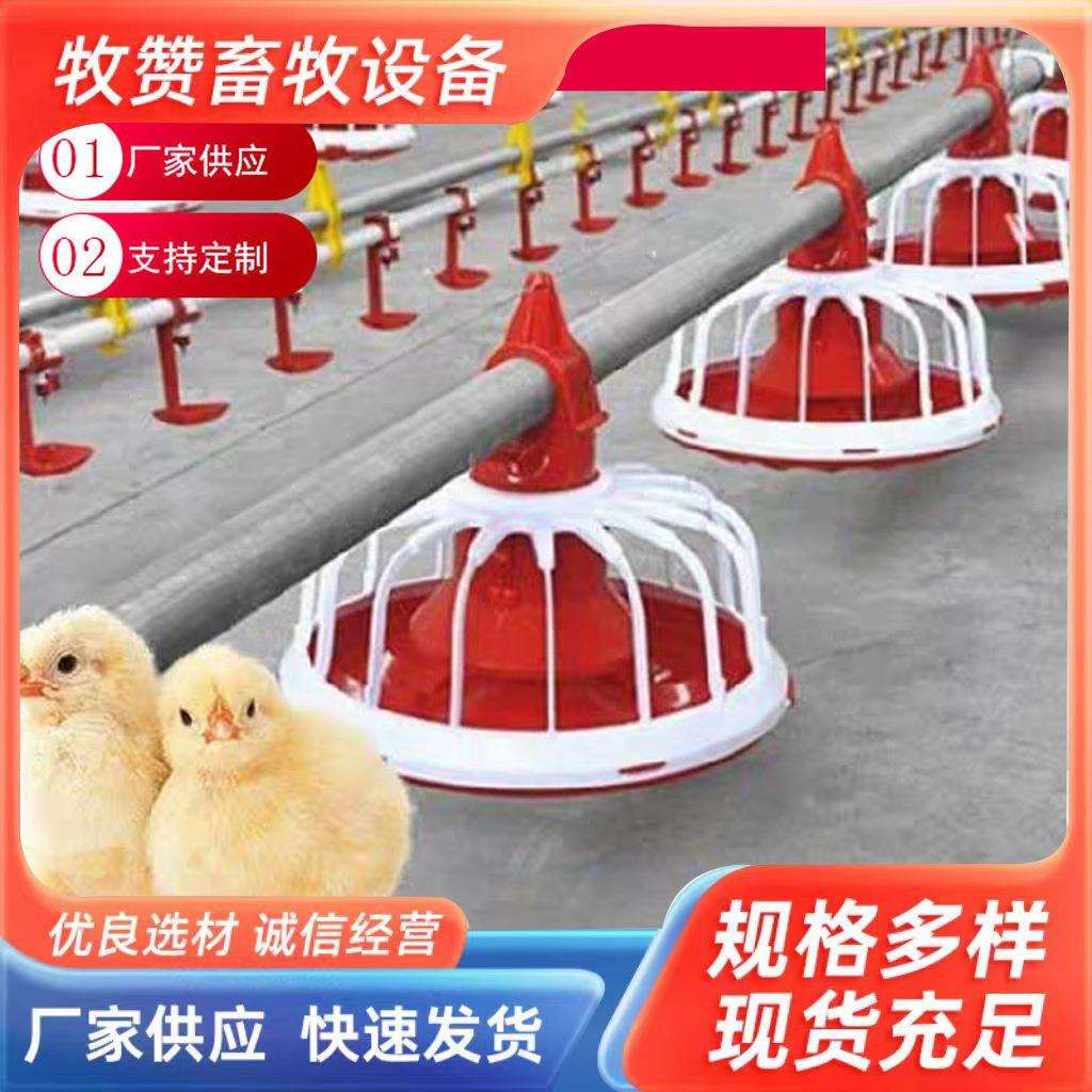 厂家全自动鸡鸭养殖线料饮水器肉鸡自动料线水线养殖设备水线料线