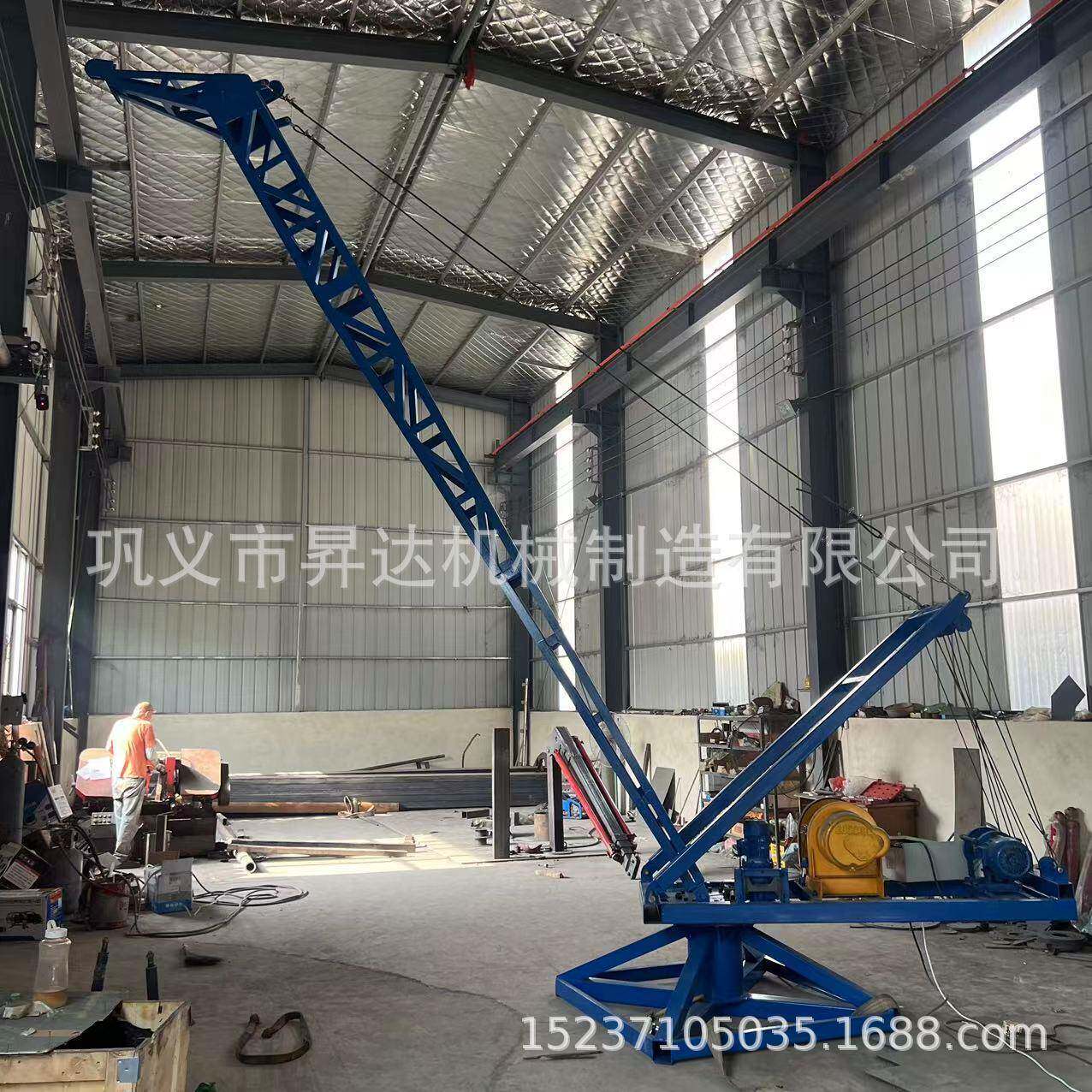 昇达机械重型全自动码头吊长臂旋转码头钓鱼机全自动鱼塘搬运机