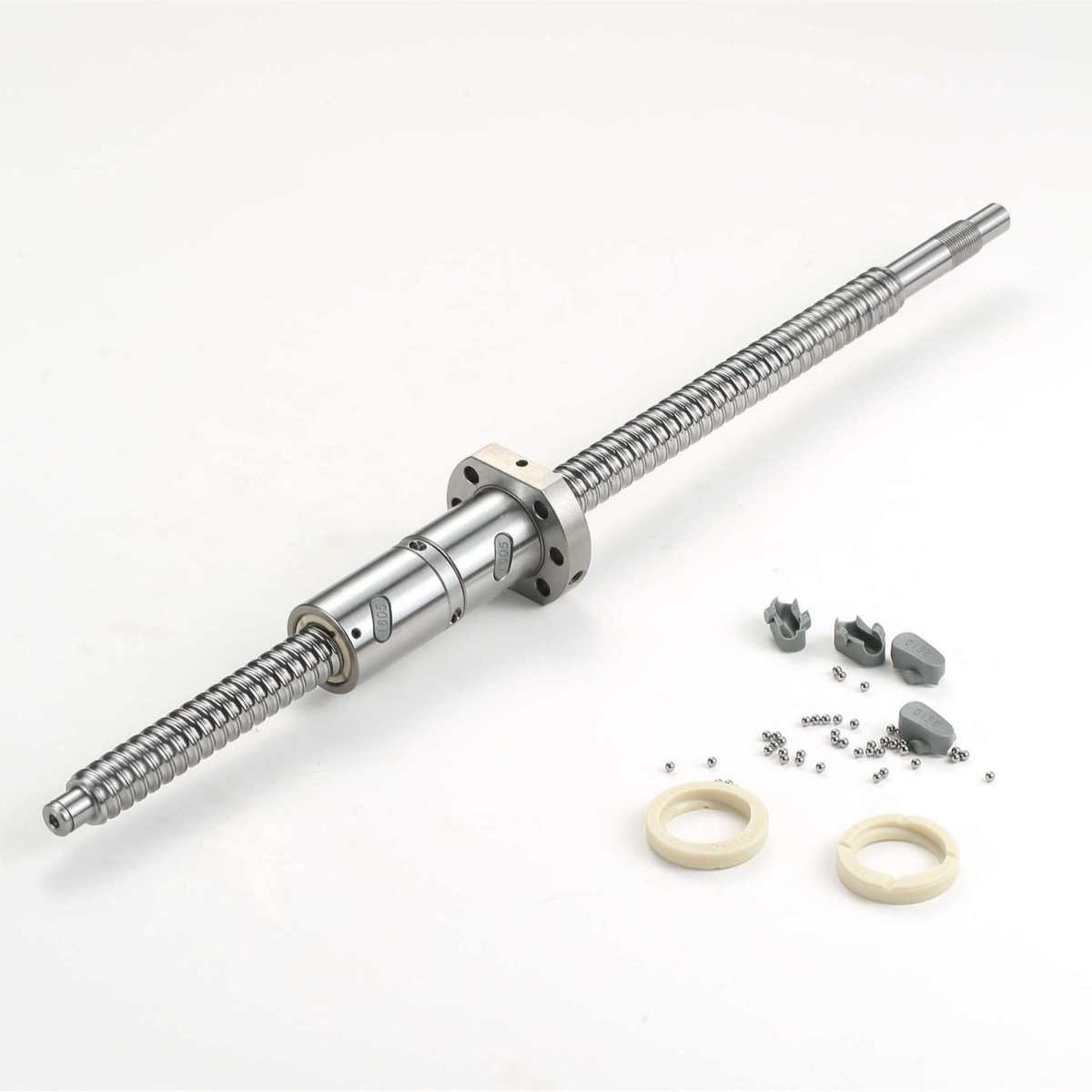 双螺母滚珠丝杠DFU1605 2005 2505...5010国产轧制丝杆