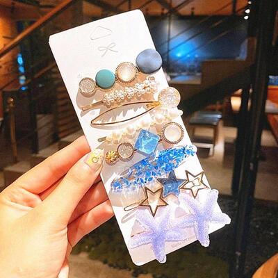 Pearls Hair Clips Women Flower Headwear Hair Accessorie发夹