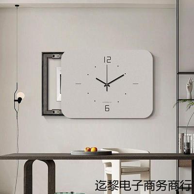 箱电带闸简约钟表挂钟打孔时钟开箱遮挡配电迄黎电子箱免空电表箱