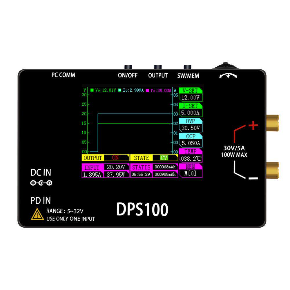 DPS100大功率100W便携式30V 5A电源数控直流可调可编程稳压电源