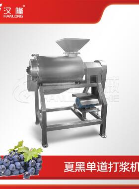 供应不锈钢商用夏黑单道打浆机百香果青柠檬红枣酸角浆渣分离