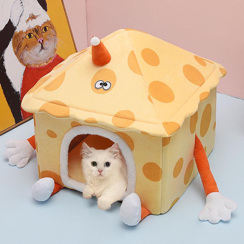 猫窝冬季保暖猫别墅房子可拆洗网红猫窝沙发床狗窝四季通用宠物窝