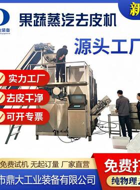 红薯蒸汽去皮机马铃薯黄桃脱皮设备农产品食品厂流水线蒸汽脱皮机