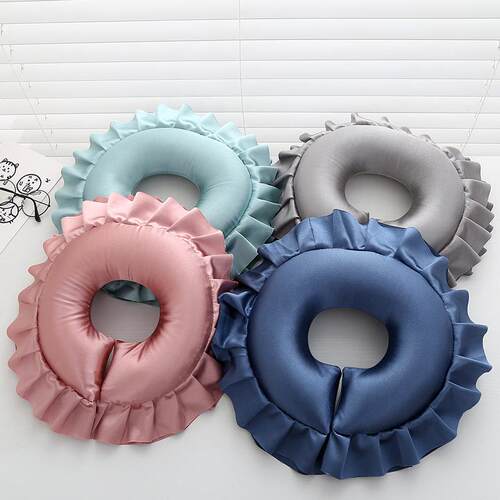 推拿枕头床上头枕面部美容枕头颈椎枕美体脸枕加厚拆洗养生U型SPA