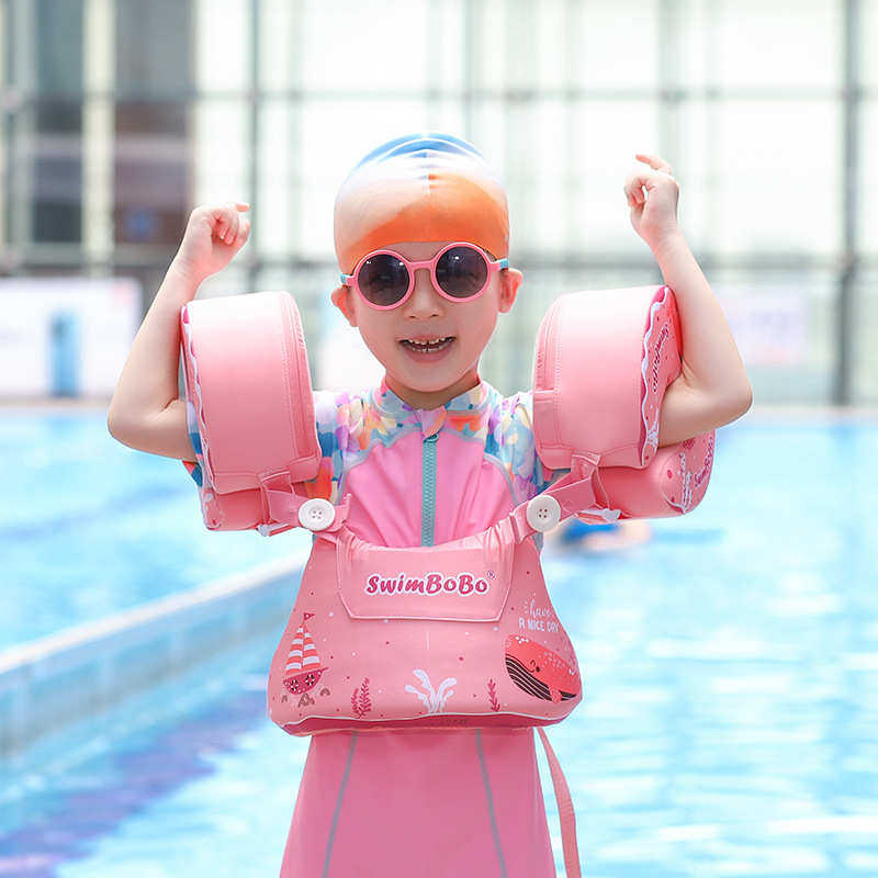 手臂充气臂swimbobo游泳圈岁圈一体式可拆卸宝贝免宝宝儿童圈游泳