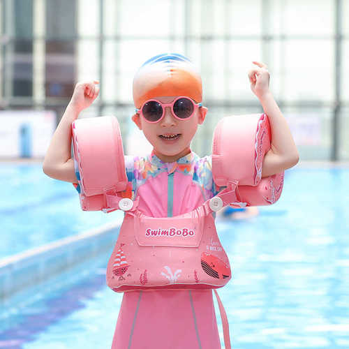 手臂充气臂swimbobo游泳圈岁圈一体式可拆卸宝贝免宝宝儿童圈游泳