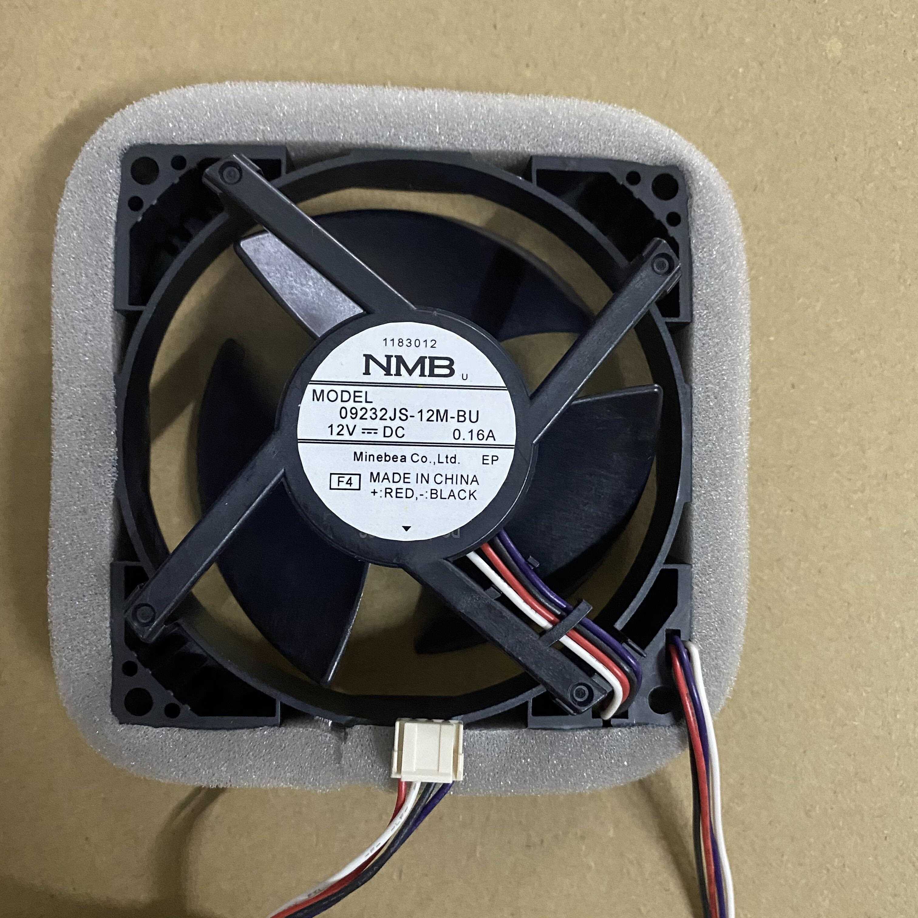 冰箱冷冻风机NMB风扇DC12V 0.16A冰箱风冷电机09232JS-12M-BU