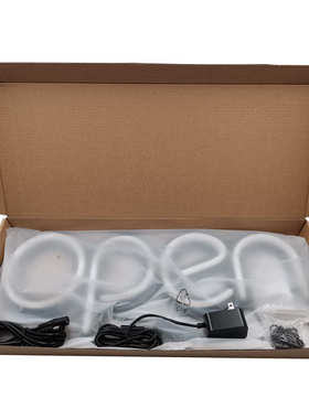 43CM白色硅胶霓虹灯板OPEN牌字母灯板LED广告牌可颜色