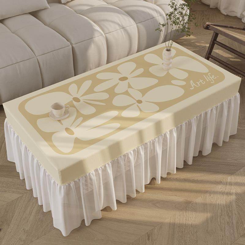 正品i风桌布防水餐桌布奶油风感简约现代高s级茶几n桌布桌套茶几