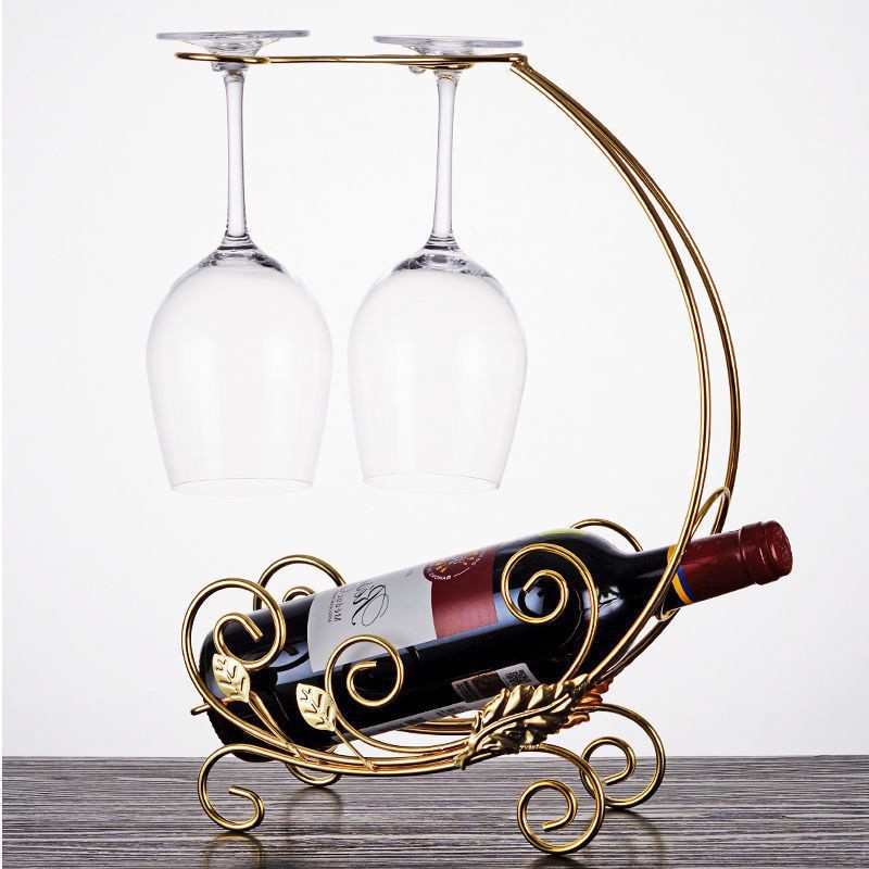 红酒架欧式红酒杯架倒挂架子家用葡萄酒简约轻奢酒柜摆件一件包邮