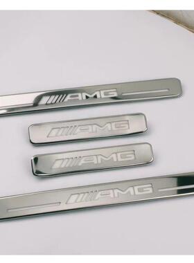 19-23benz奔驰大G级W463W464G63AMG带灯门槛条迎宾踏板白金款