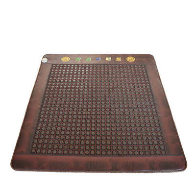 玉石床垫加热托玛琳砭石赭石远红外石墨烯双温双控会销礼品厂家