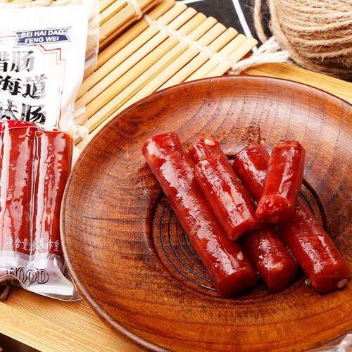 一份吧腊肠北海道风味肠蜜汁味散称500g猪肉肠即食小吃解馋零食品