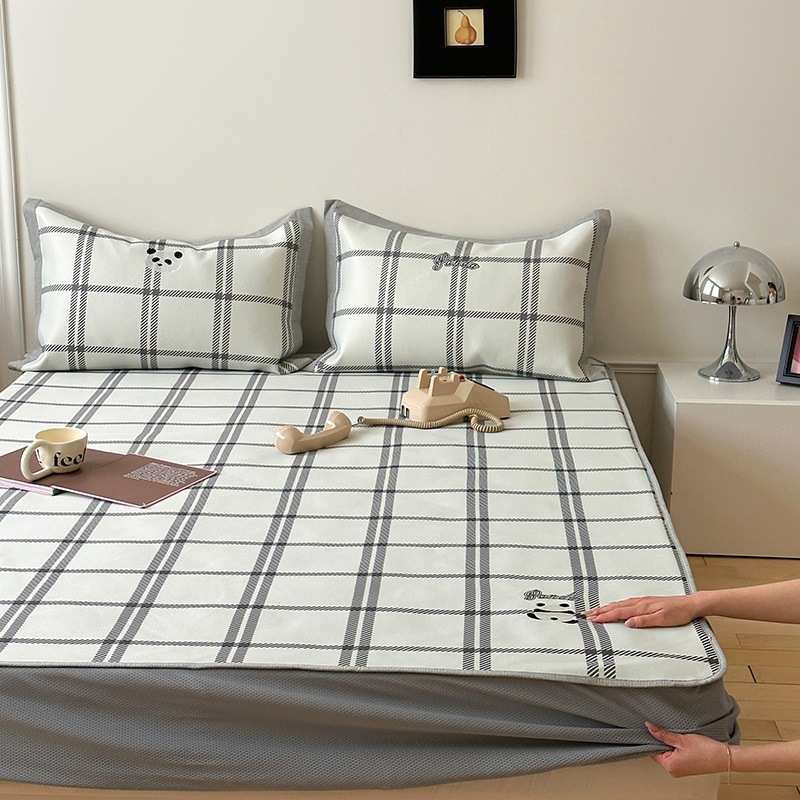 凉席可冰双人可折叠软席夏季8m宿舍家用丝水洗床席1子空调.天子夏