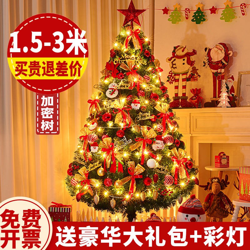 圣诞树客厅装饰发光套餐摆件落地造景圣诞节场景布置2024新款家用