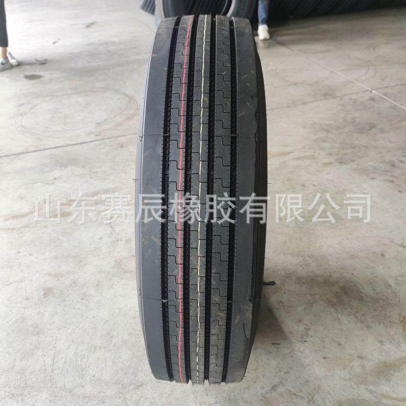 12R22.5真空轮胎 半挂大货车卡车载重钢丝轮胎 四线花纹货车轮胎
