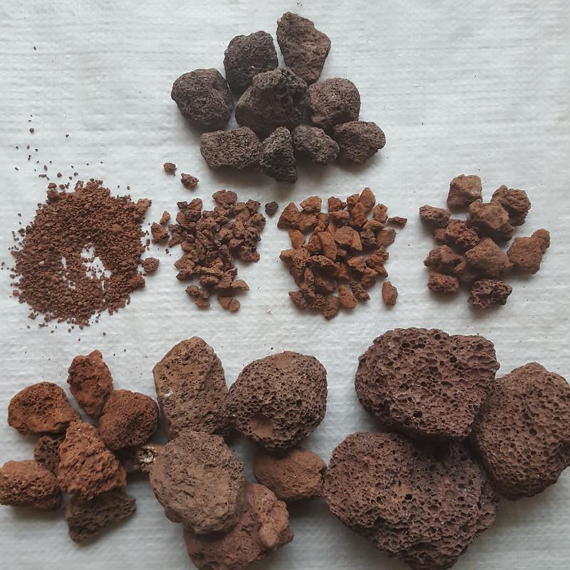 玄武岩 兰花园林造景多肉植物铺面用 火山石 烧烤火山石