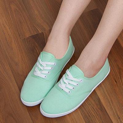 women flat canvas shoes casual sneaker Size 42 帆布女鞋单鞋