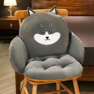 坐垫靠垫一体办公室久坐靠椅学生凳子屁垫座椅垫腰靠护腰椅子靠背