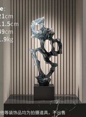 高档太简湖雕塑摆件柜乔迁新居礼物客厅玄关酒装饰品约抽象工石艺