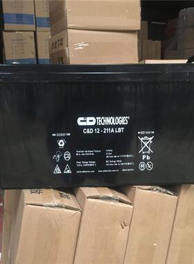 大力神蓄电池C&D12-211ALBT免维护储能电瓶12V211AH西恩迪蓄电池