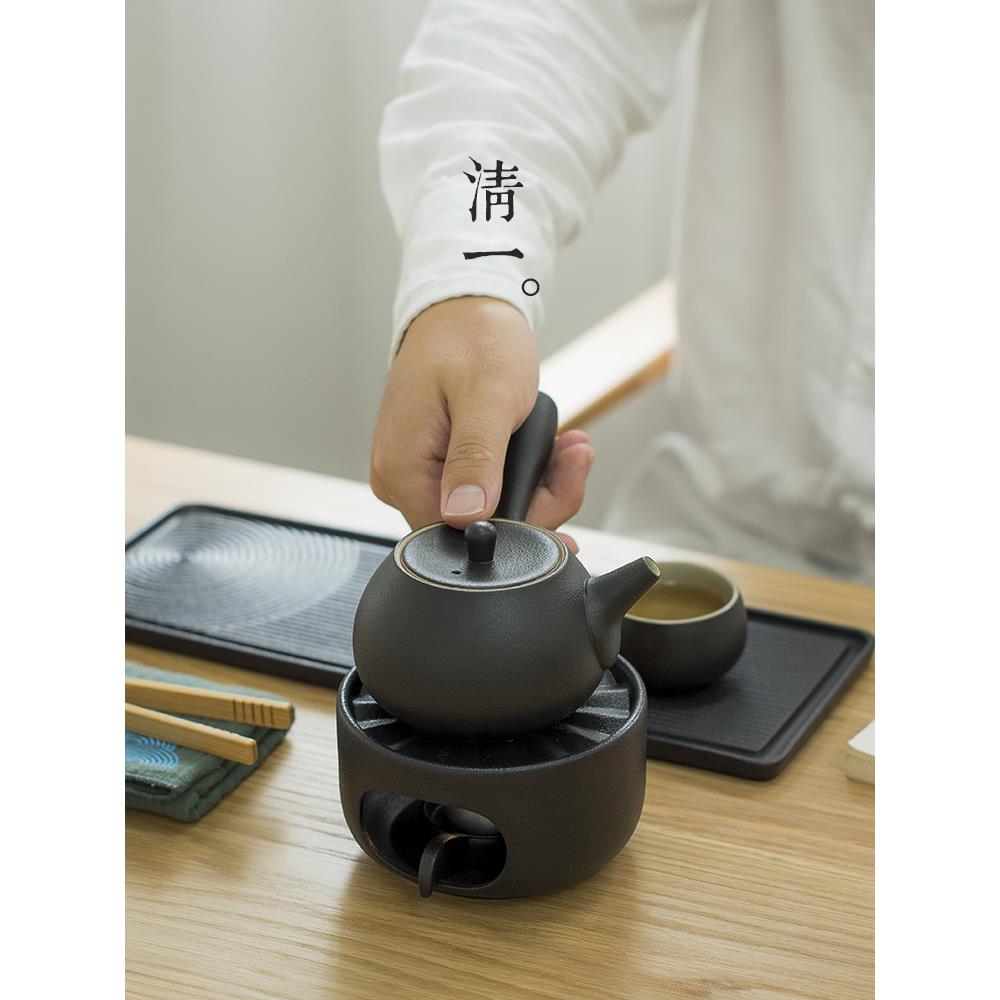 陶瓷暖酒器黄酒温酒器日式清酒家用蜡烛煮酒器套装中式热酒烫酒壶