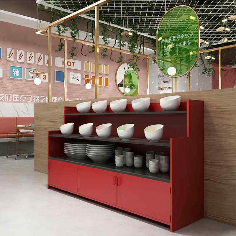 自助火锅店料台商用海底捞料台餐厅饭店串调串小398烧烤料备餐柜
