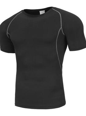 Men's fitness short sleeved tight fitting sportswear,