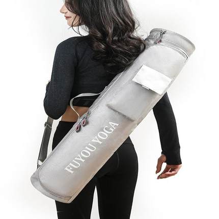 防水大号网袋长筒瑜伽垫背袋背包收纳布包加厚单肩瑜珈垫家用套子