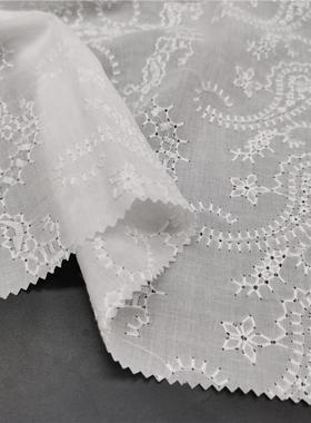 新款直销现货供应 9088棉布绣花布 纯棉小机电脑刺绣 女装服装面