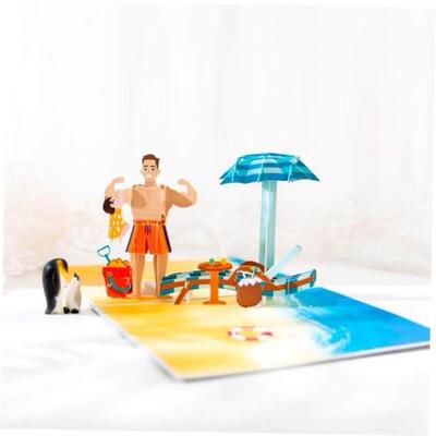 Happy Fathers Day Card 3D Pop-Up Birthday Cards for Dad