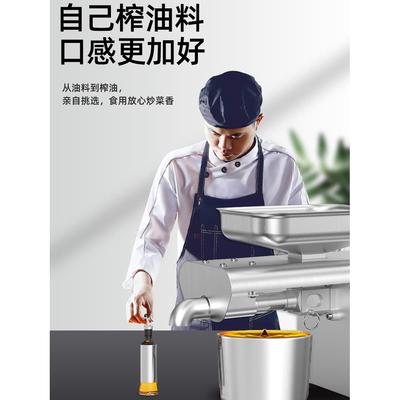 全自动小型家用榨油机家庭食用油压榨机花生芝麻智能不锈钢炸油机