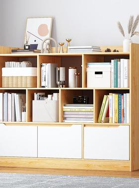 BC10小书柜带门自由组合多功能落地储物柜子学生收纳架简易儿童矮