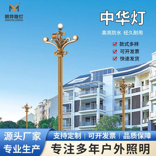 大型市政道路照明玉兰灯led广场公园户外中华灯景区大型led景观灯