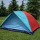 工厂直销野餐露营双层手动帐篷防风遮阳挡雨