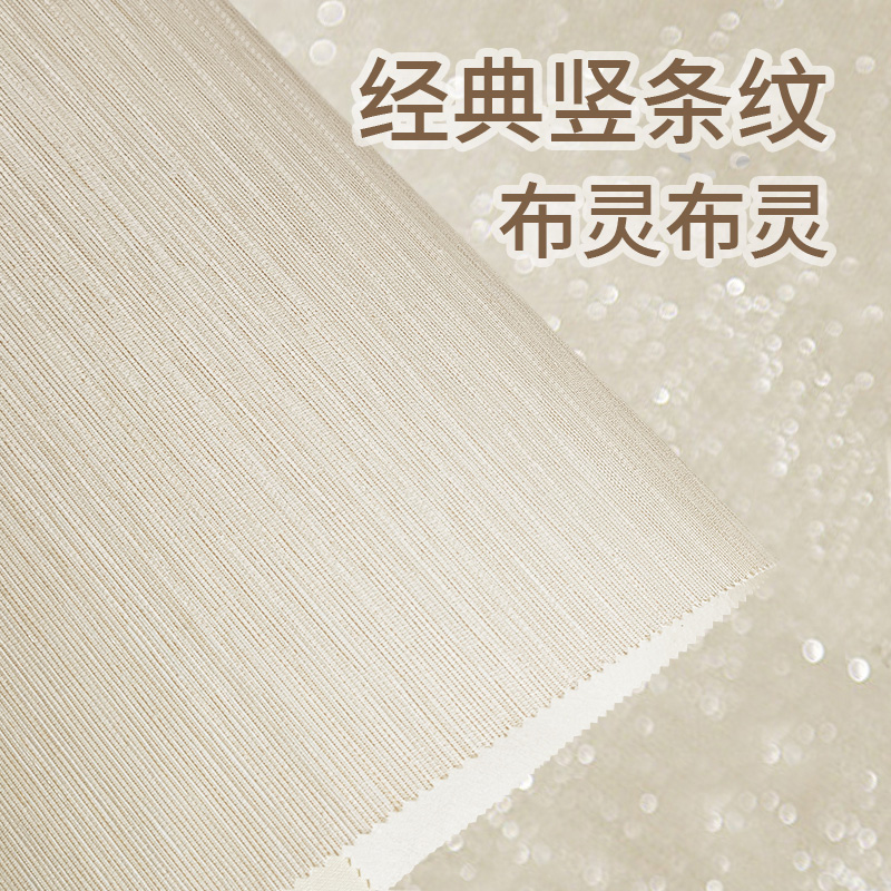 2025新款轻奢钻石无缝墙布现代简约客厅卧室背景墙竖条纹壁布 