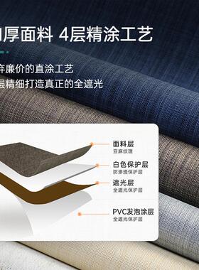 新款直销71TX免打孔卷帘窗帘拉卷式全遮光升降遮阳帘卧室书房餐厅