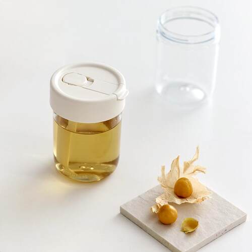 olayk欧莱克立时吸管杯380ml办公室咖啡杯耐高温小巧便携透明简约