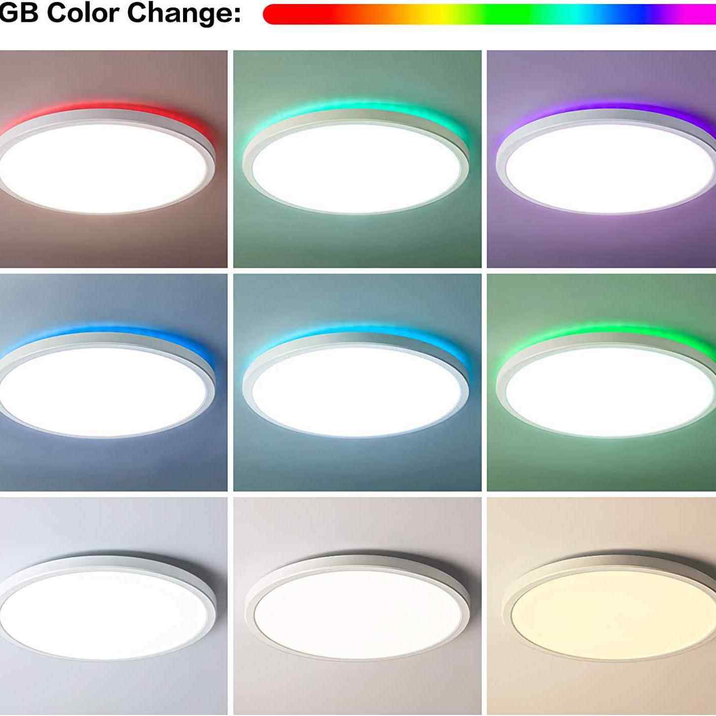 形亚马逊卧40室灯温馨浪漫房间卧室圆约现代客厅灯LE超薄吸D简顶